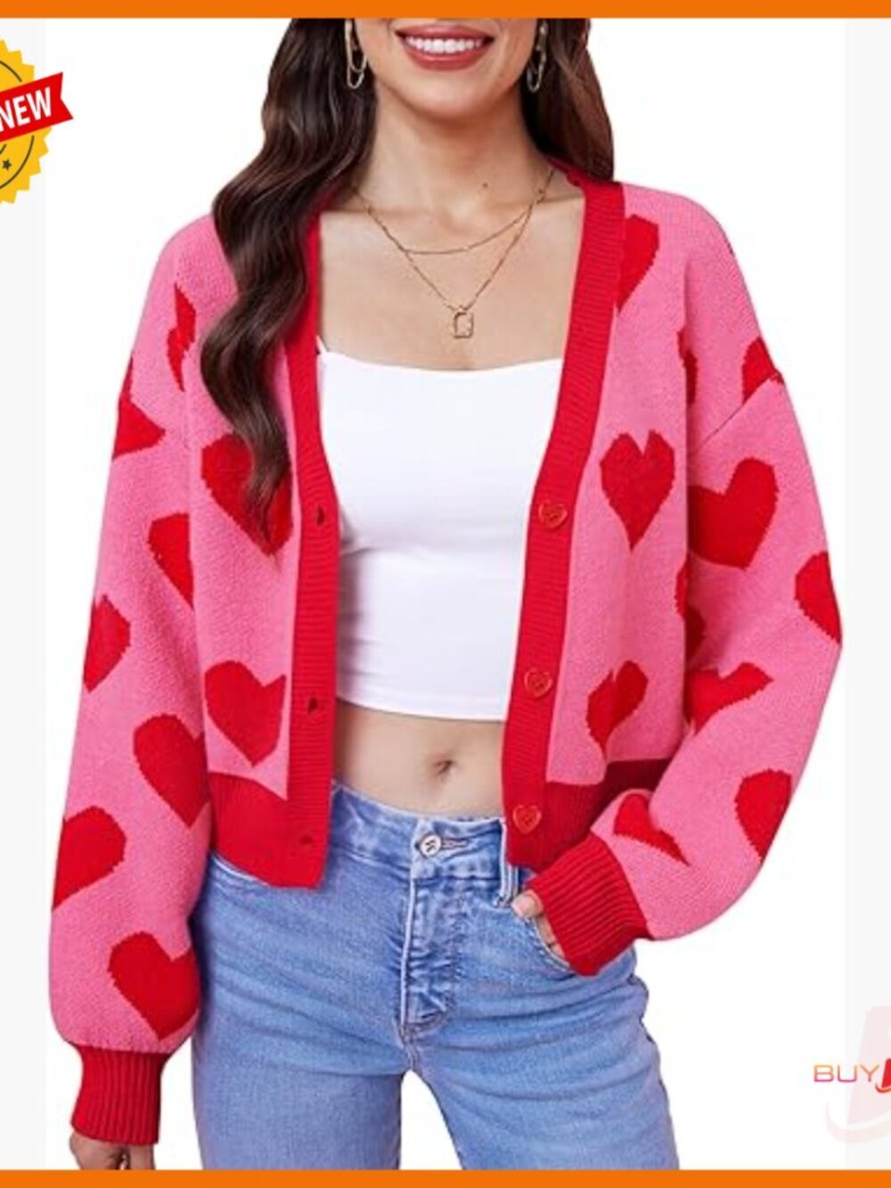 Cropped Cardigan Long Sleeve Button Down Shamrock Sweater Y2K Style